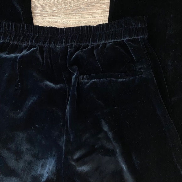 Ann Demeulemeester Black Velvet Joggers - Picture 6 of 7